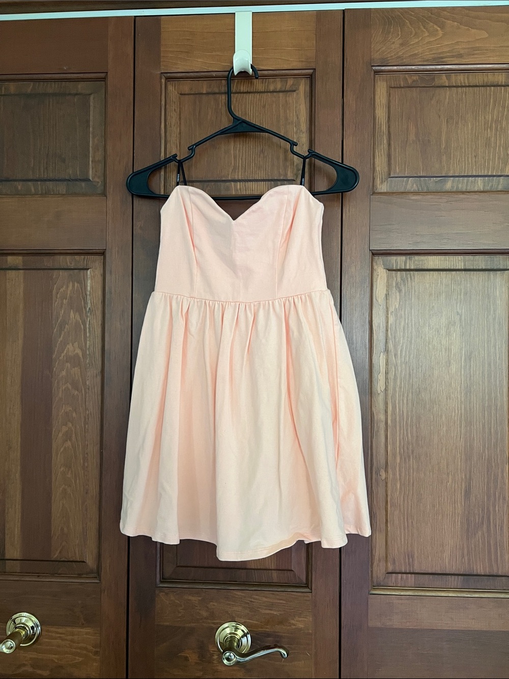 Forever 21 Strapless Sweetheart Light Orange/Pink Party Dress